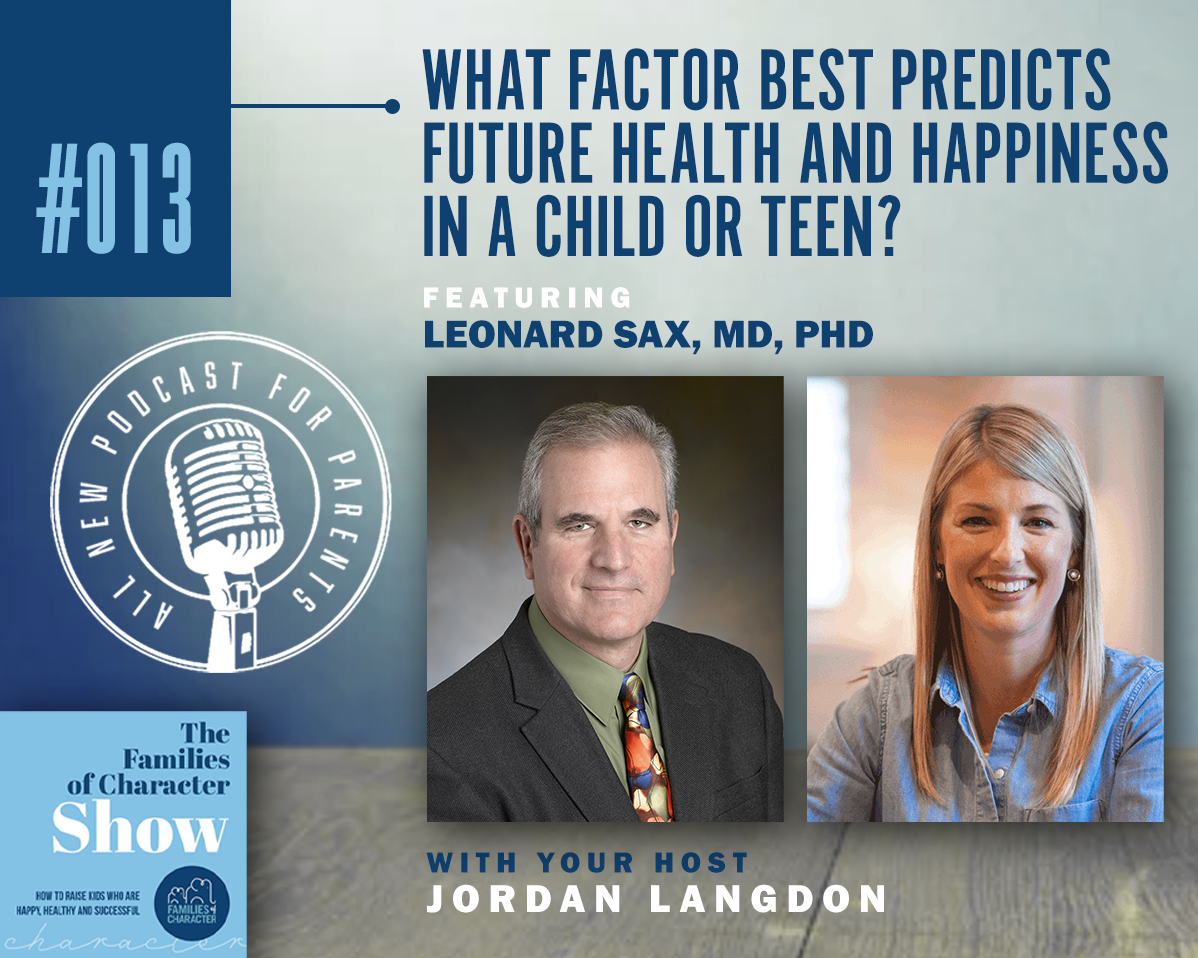 What factor best predicts future health and happiness in a child