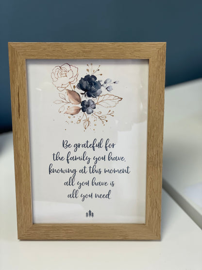 Framed Quote Cards