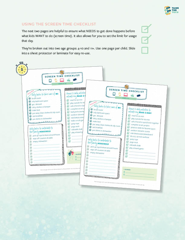 Tame the Tech Printable
